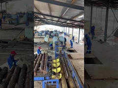 쌍둥이 띠톱 생산 라인