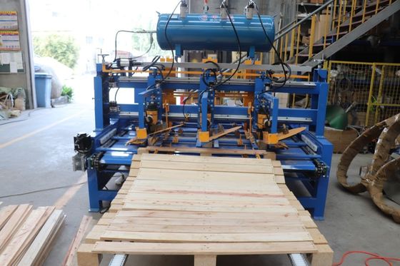 Automatic Wooden Pallet Production Line Manufacturing Plant Wood Pallet Leg Nailing Machine