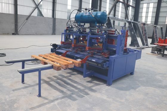Automatic Euro Block Wood Pallet Nailing Production Line Automated Line For European Pallet Making Machine
