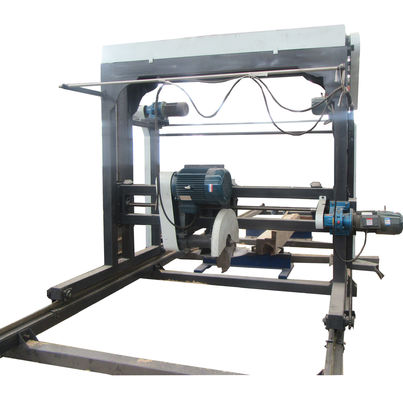 automatic angle circular sawmill with double blades wood cutting mill machine