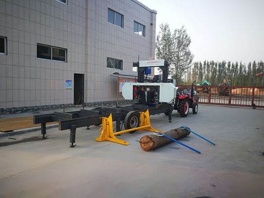 Diesel Log Bandsaw Mill Mobile Wood Mill Hydraulic Wood Band Sawmill For Timber