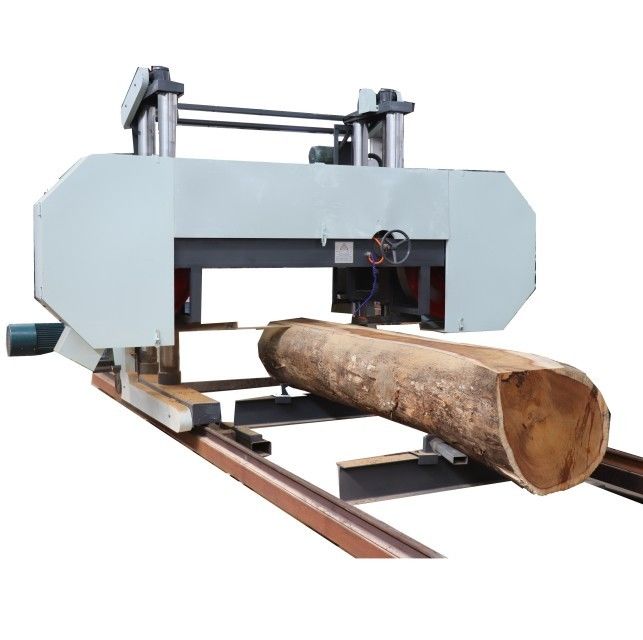 PLC Automatic Setworks Heavy Duty Sawmill Machine Wood Cutting
