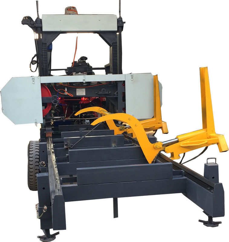 Diesel Engine Portabe Horizontal Band Saw Cutting Machine For Wood