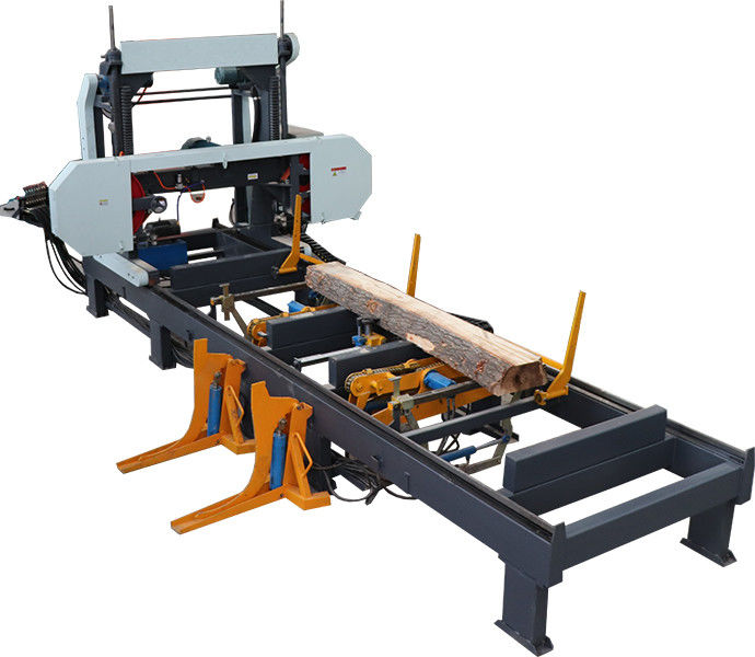 Hydraulic horizontal band sawing machine saw mills for automatic wood cutting