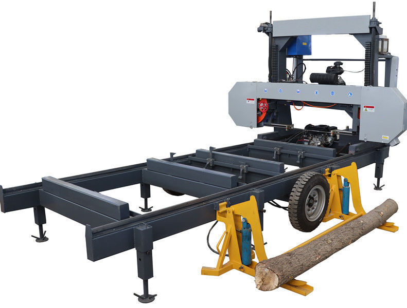 Wood Cutting 1600mm Mobile Bandsaw Horizontal Band Saw SawMill Machine
