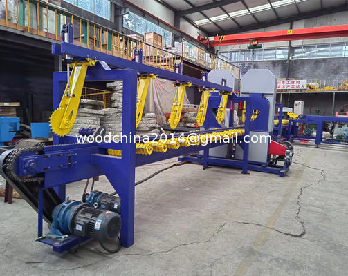 Center Wheel Design Wood Saw Machines Twin Vertical Bandsaw Sawmill Production Line