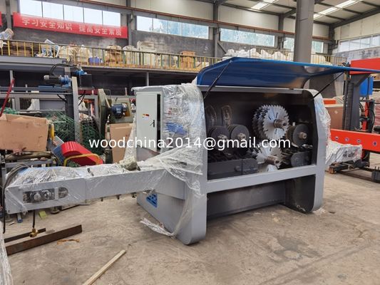 둥근 로그 목재 다중 복수 블레이드 리프 톱 wWood Cutting Saw Machine