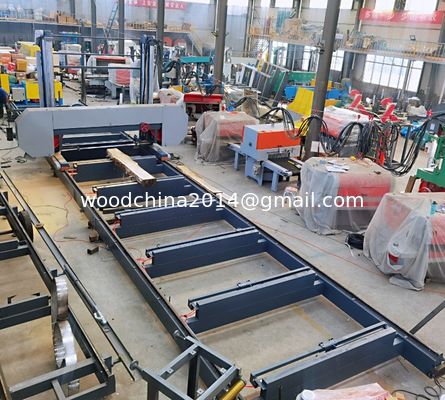 디아 2500mm CNC 수평 자동 목재 밴드톱 기계 밴드톱 아프리카 로그 절단