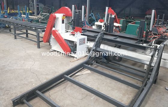 CT3000 Wood cutting multi blade circular saw multiple rip saw machine, Twin Blades Circular Sawmill for sale