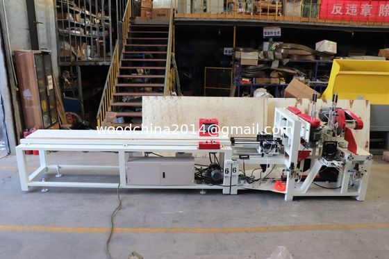 7.5KW 자동 CNC 목재 팔레트 발 피어 제조 기계 40-120MM 두께 40-100MM 너비