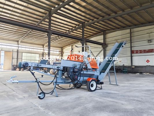15HP 가솔린 엔진과 자동 수압 목재 분단기