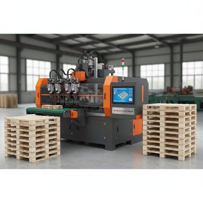 CNC 컴퓨터 제어 팔레트 나일링 머신 1600mm x 1200mm 블록 팔레트 용량 10 팔레트 / 시간