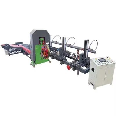 수직 밴드 톱 목재 절단 기계 MJ3210 자동 캐리 1060mm 바퀴 30KW 모터와 함께 로그 톱 밀