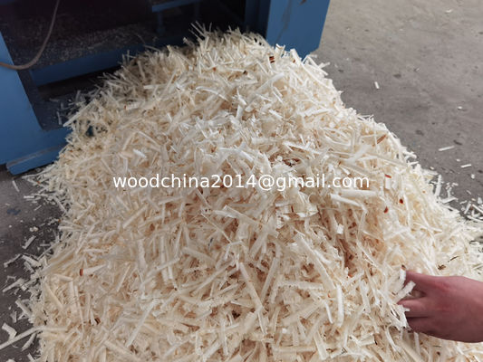 시간당 1500kg 높음 용량 beech 목재 말 침대를 위한 Log 면도 기계