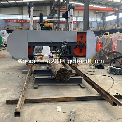 고품질 Log Wood Processing Sawmill Machine 수평 휴대용 띠톱 톱 톱 톱 톱