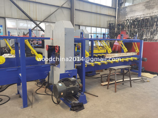 High Precision Wood Cutting Vertical Band Saw Twin Head Vertical Log Band Sawmill